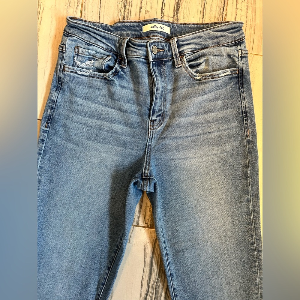 NWOT Buckle Willow & Root High Rise Cropped Stretch Jeans - Picture 9 of 16